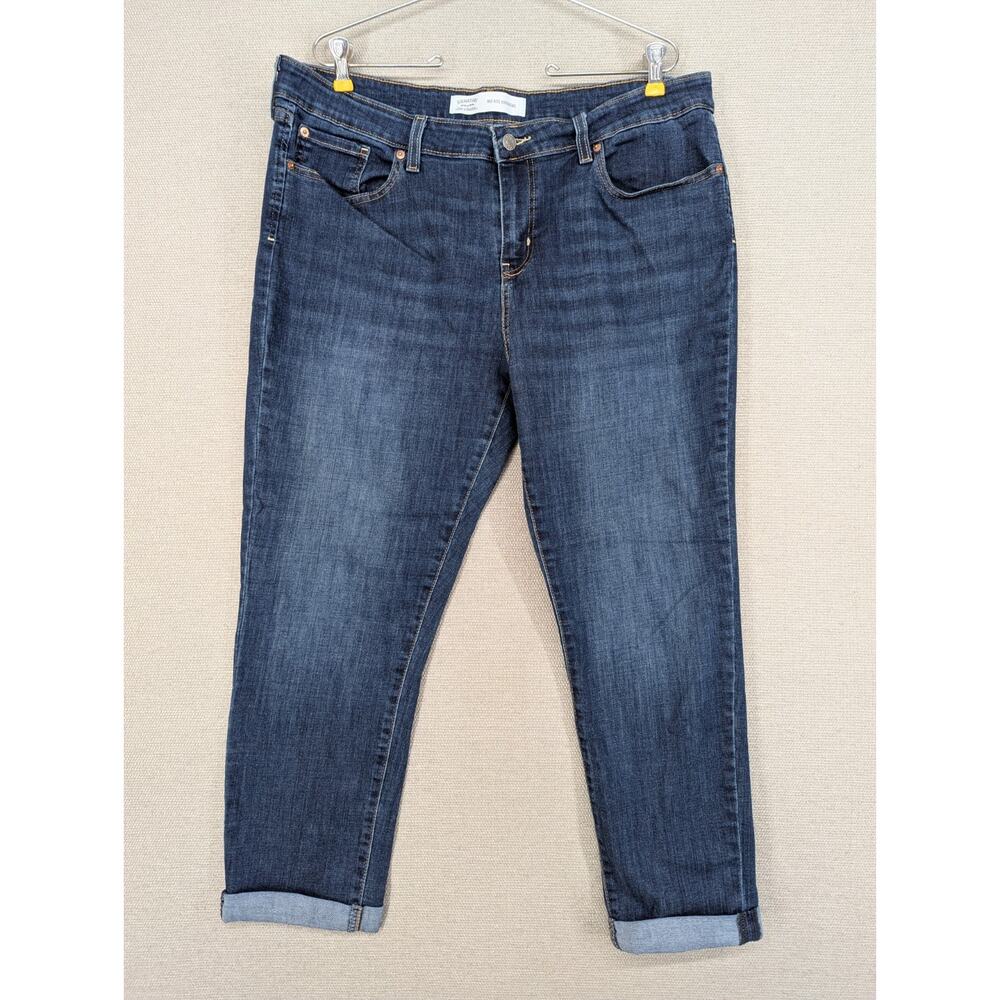 Levi Strauss Signature Jeans Size 18 Mid Rise Boyfriend -0725F184